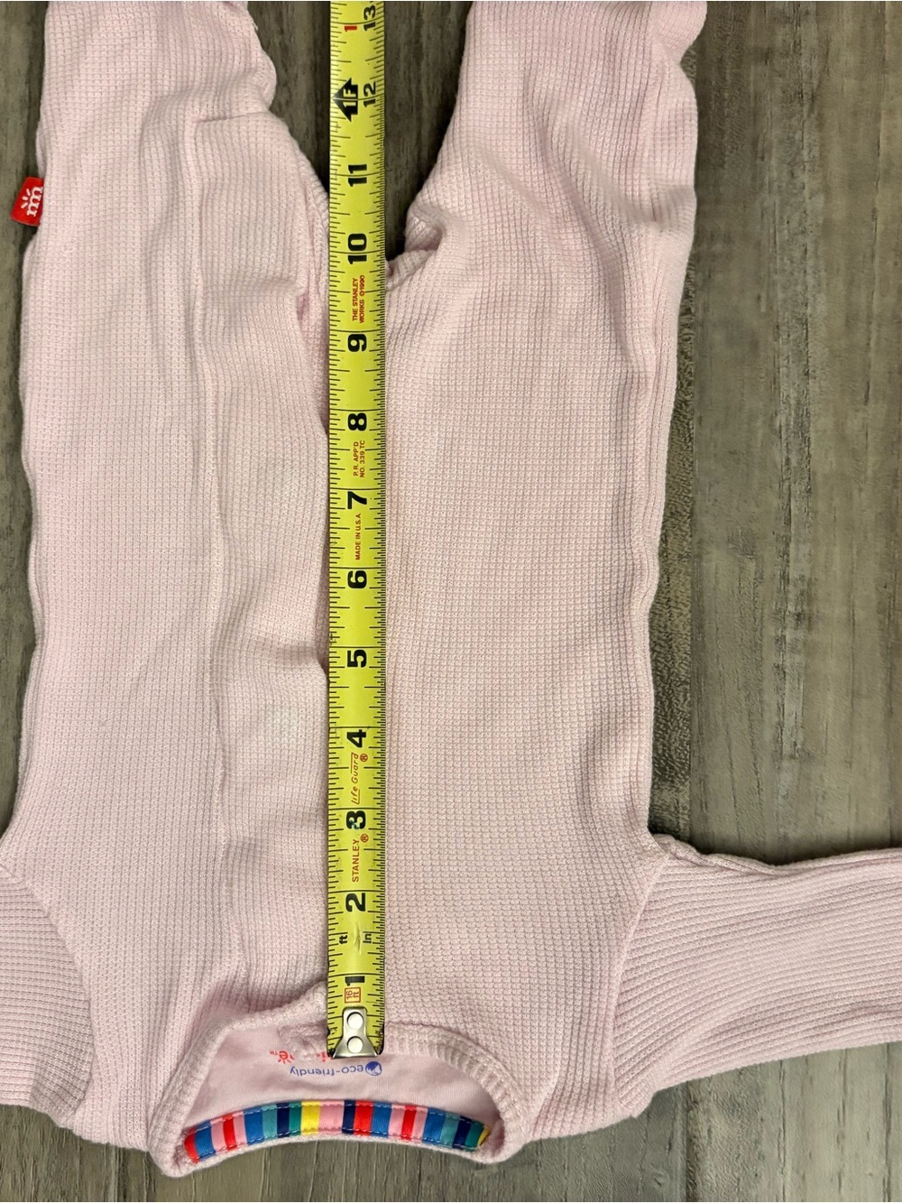 Magnetic Me Pink Waffle Knit Modal Magnetic Footie Sleeper Newborn - Picture 4 of 6